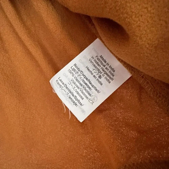 J. CREW POINT SUR Size 6 Mustard Yellow Long Sleeve Blouse Lace Peasant - Picture 6 of 7